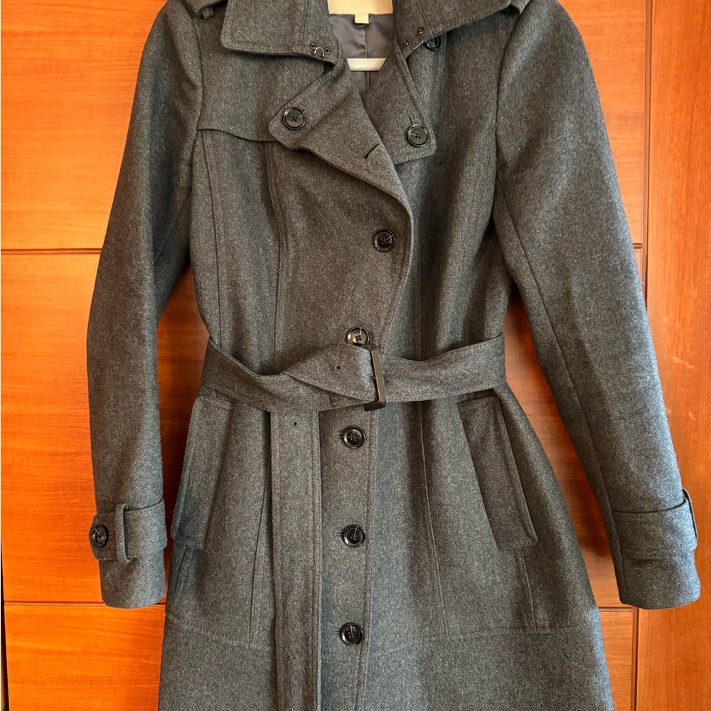 Banana Republic Charcoal Trench Coat